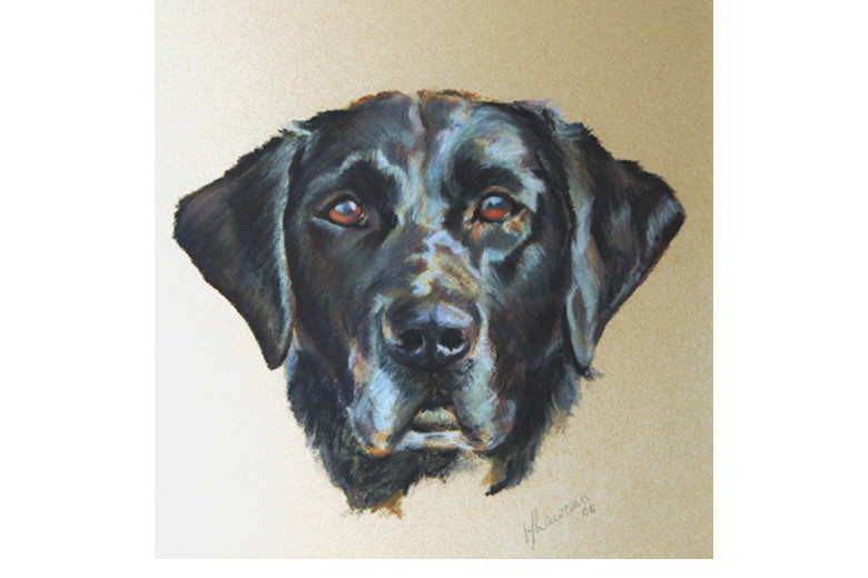 Pastel on paper