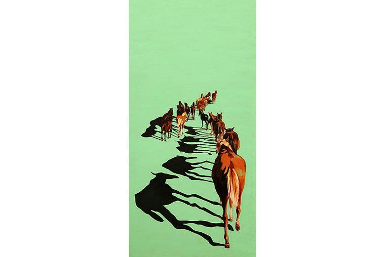 POTREROS 2' x 5' - oil on canvas