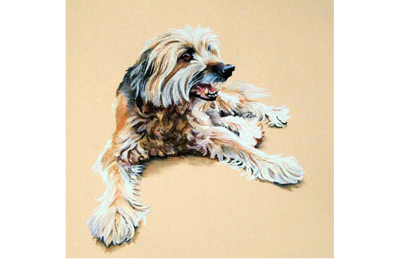 Pastel on paper