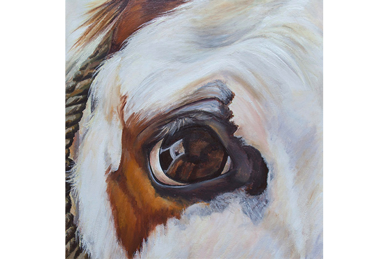 THE OTHER ONE 2.5' x 2.5' oil on canvas