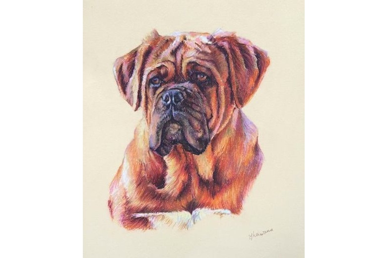 Pastel on paper