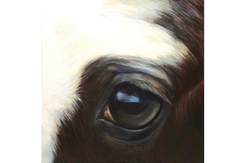 THE YOUNG ONE 3' x 3' - oil on canvas