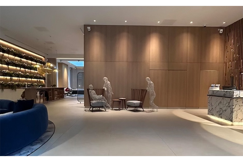 A commission by Chris Stewart Group for the new AC Hotel Marriott Glasgow reception.